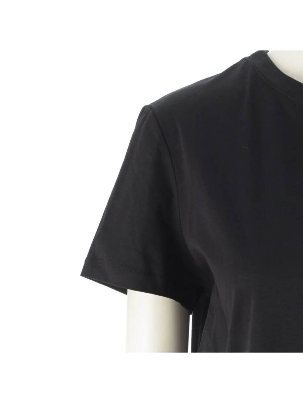 Chanel Cotton Top Back Coco Button Short Sleeve Dress Black - Picture 6 of 10
